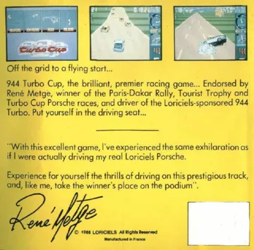 Turbo Cup box cover back